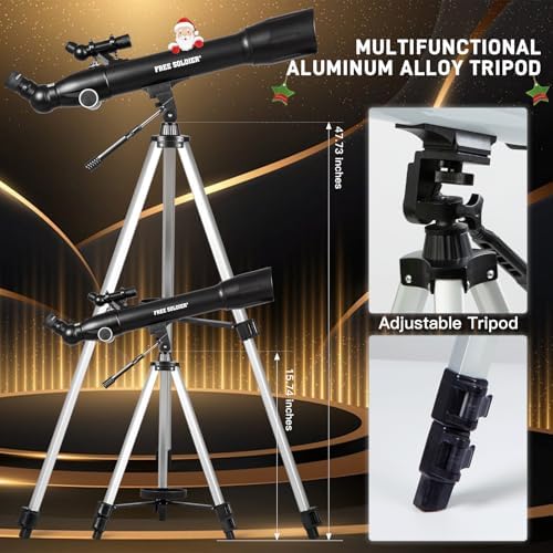 Telescopes for Adults High Powered, 700x90mm AZ Astronomical Professional Refractor Telescope for Beginners Astronomy with Advanced Eyepieces, Cool Astronomy for Christmas, Black - Image 5