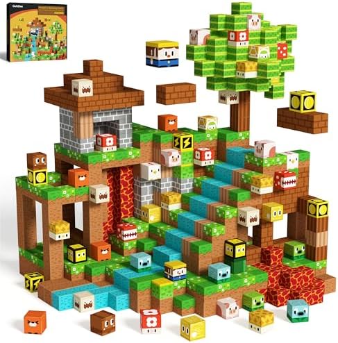 GobiDex 200PCS Magnetic Blocks Building Toys for 3+ Years Old Boys Girls - Image 7
