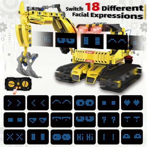 5 in 1 Robot Building Set with RC & APP for Boys Kids Ages 8-14 - Image 2