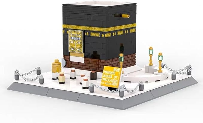 Architecture Kaaba Mecca Building Blocks Sets Islamic Kaaba Mosque Model Building Kits Toys Eid Gift for Muslim Adults Kids Teens 446 PCS
