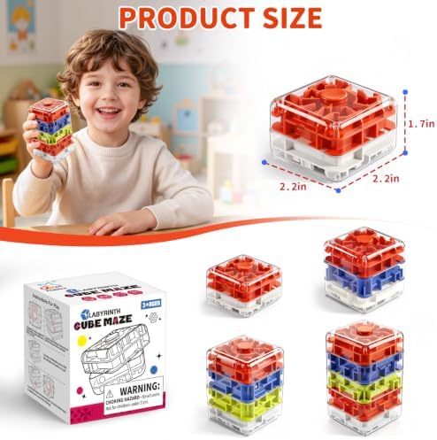 Infowush 2-in-1 Fidget Spinners Maze Cube - Fidget Toys for Kids & Adults - Image 6