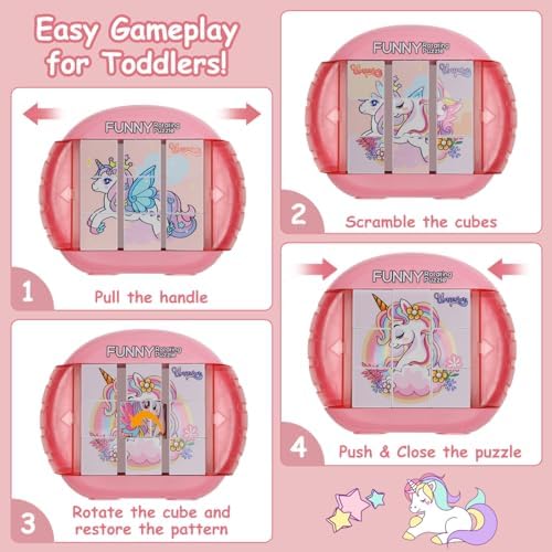 Rotating Puzzle for Toddlers Kids 3+, Travel Essentials Toys - Image 2