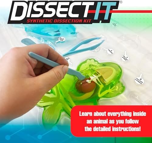 Top Secret Toys Mega Lab Dissect It Kit for Kids, Synthetic Frog and Piranha Dissection Kids Science Kit with Tools, STEM Biology Toys for Ages 6+ - Image 2
