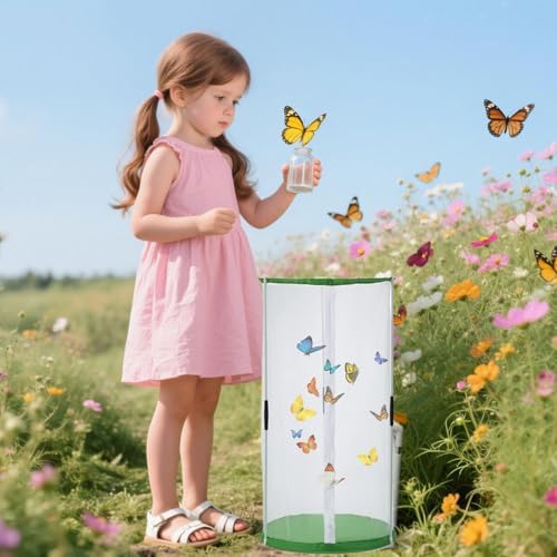 Butterfly Net Cage 11.8 x 15.7 Inch Caterpillar Enclosure with Zipper - Image 4