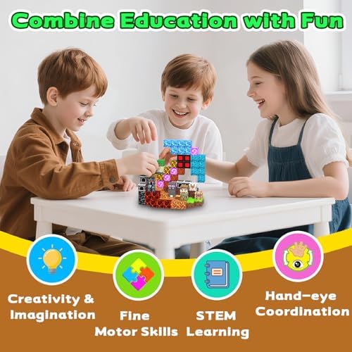 Magnetic Blocks, 150PCS Toys Building Cube Birthday Gifts for Kids - Image 6