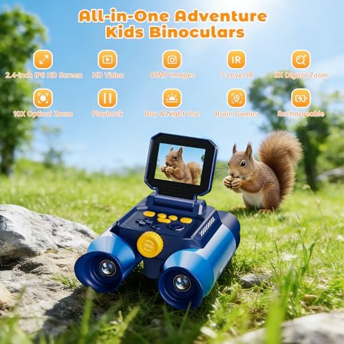 Binoculars for Kids with Night Vision - 48MP FHD Digital Camera Telescope - Image 2