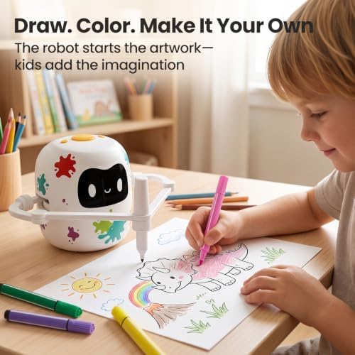 Mewaii Drawing Robot for Kids, AI Robot with Voice-Activated, Learning Toys - Image 5
