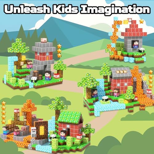 Magnetic Blocks, 150PCS Light Up Building Cube Toys Gifts for Kids - Image 3