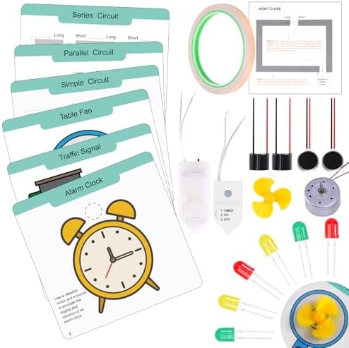 GiftAmaz Paper Circuits Kit for Kids, STEM Electric Circuit Motors Kit by GiftAmaz