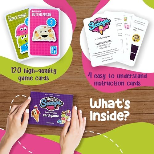 Fun Family Ice Cream Game Perfect for Adults and Children Ages 6-12 (Standard Edition) - Fast and Cute Kid Card Games the Whole Family Will Love - Image 3