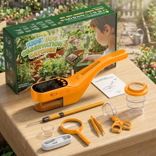CIMELR Bug Catcher for Kids 500X Microscope, 2.4" Screen STEM Toy Gift - Image 6