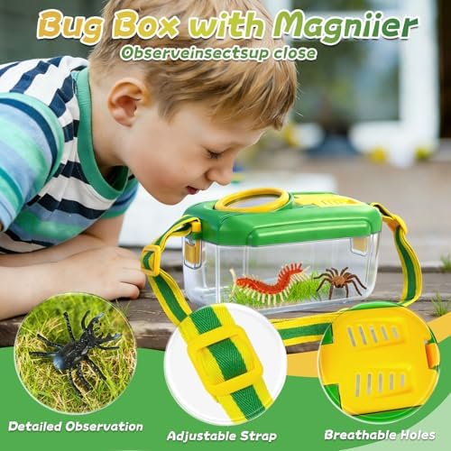 28 PCS Outdoor Explorer Kit, Bug Catcher for Kids Educational Outdoor Toys - Image 4