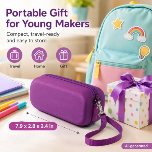 GWCASE Foam Insert Case for 3Doodler Start+ Essentials 3D Pen, Purple - Image 5