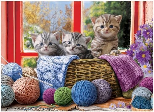 Knittin' Kittens by EuroGraphics