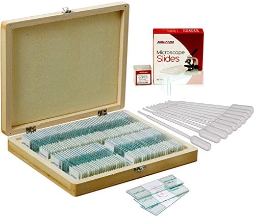 AmScope Assorted Specimens Set with Slides & Pipettes by AmScope