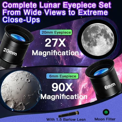 Telescope for Kids, 60mm 90x Beginner Telescope with Tripod - Image 5