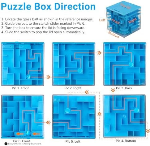 iKeelo Money Maze Puzzle Box (2 Pack), Makes Cash Gift Giving Much More Fun - Image 6