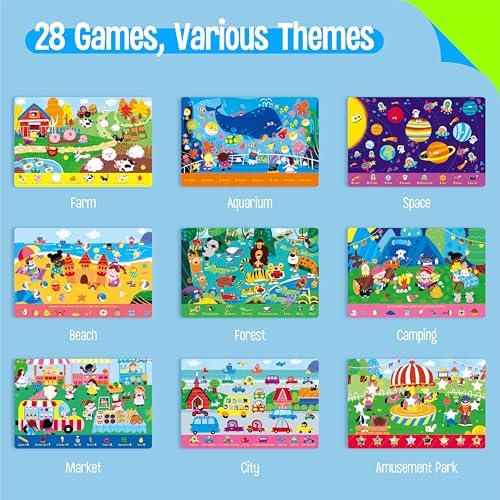 SpriteGru 28 Dry Erase Activities Book, Reusable & Erasable Game Pad, Explore and Find Games Interesting Educational Toy and Learning Tool for Road Trip Airplane Travel - Image 6