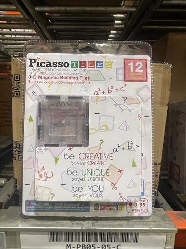 PicassoTiles Clear Transparent Magnetic Tile Expansion Set STEM Educational Construction Toy Kit for Kids Age 3 Plus Magnet Building Blocks Preschool Learning Creativity and Skill Development PTE13 - Image 2