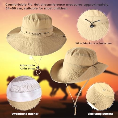 Kyson Kids Explorer Costume and Bug Catcher Kit 22Pcs with Vest,Hat,Net,Tweezers-Safari Camping Adventure Gear for Outdoor Exploration Ages 3-8 Boys Girls (Khaki) - Image 3