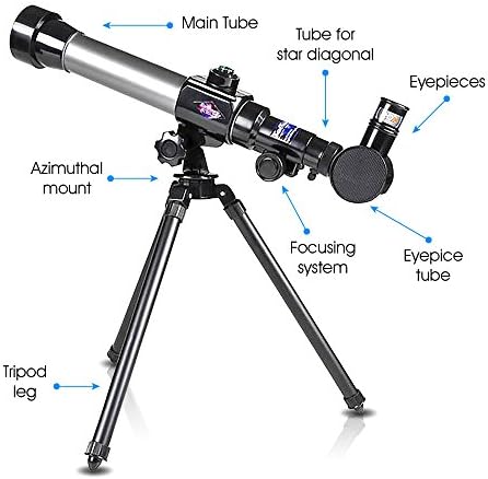 ArtCreativity Kids Telescope for Beginners with Tripod Stand & 3 Eyepieces (20x, 30x, 40x) | Educational Astronomy Toy, STEM Science Learning Gift & Birthday Present for Boys & Girls Ages 3+ - Image 6