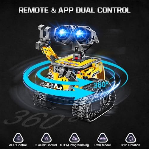HOGOKIDS 5 in 1 Robot Building Toys for Kids - Remote & APP Controlled Set - Image 5