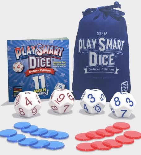 Semper Smart Games PlaySmart Dice Deluxe Math Game – Educational Arithmetic Dice Activity for Kids 6+, Fun Family Learning Game with 11 Math Games for Mental Calculation, Classroom, Home & Travel - Image 4