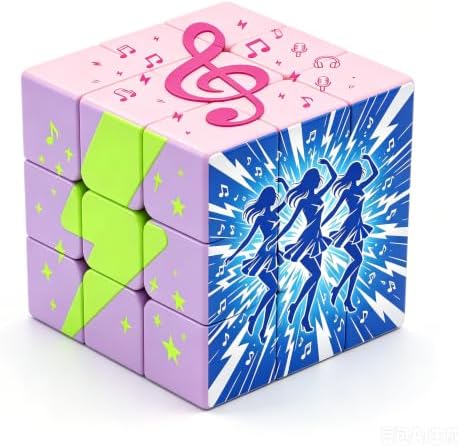 Pluzz Cube 3x3 5.7cm Twisty Puzzle Brain Speed Cube for Xmas - Image 2