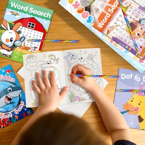 Elfew 20 Pack Activity Books Party Favors Set for Kids Ages 4-8 8-12 - Image 3