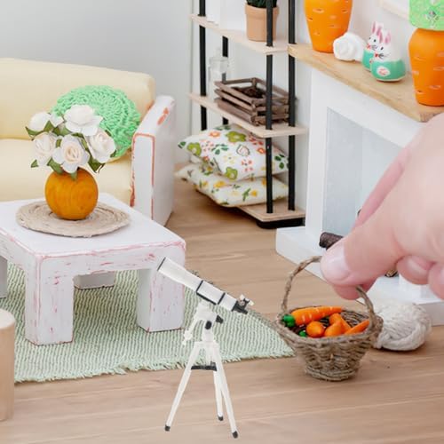 BESPORTBLE Miniature Telescope for Dollhouse Accessories 1:12 Scale Dollhouse Decor Kids Toy Tiny Telescope for Home Decoration Miniature Scene Accessories for Children - Image 3