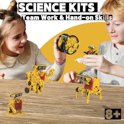 12-in-1 STEM Solar Robot Kit, Solar Powered Science Building Toys for Boys Age 8-12, Educational Robotics Learning Experiment Set for Kids - Image 5