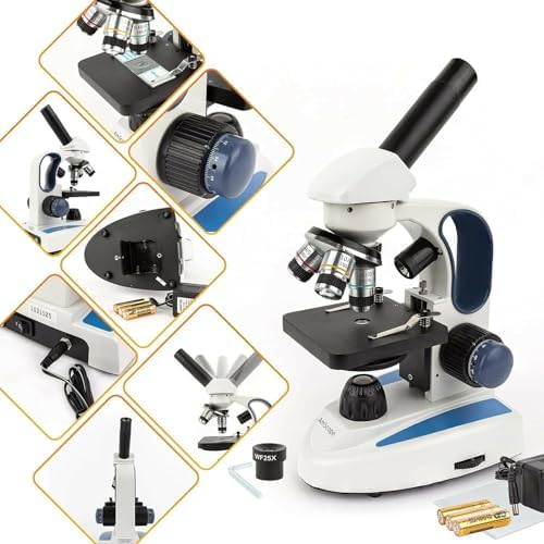AmScope Digital Cordless Compound Monocular Microscope, 1.3MP Camera - Image 4