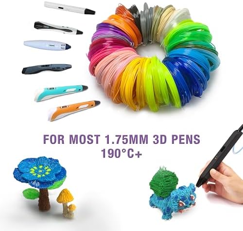 3D Pen PLA Print Filament Refills 1.75mm 20 Color 328 Ft 16.4 Ft Ea - Image 4