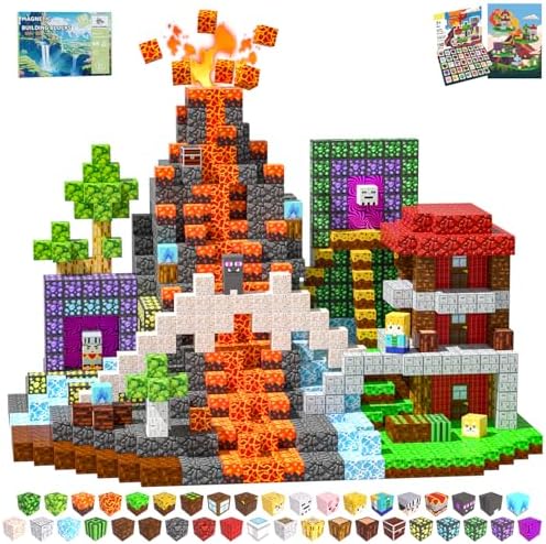 Magnetic Blocks, 150PCS Toys Building Cube Birthday Gifts for Kids by SSAWER