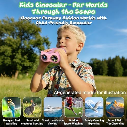 2.0" Pocket Kids Microscope, 2 in 1 1000X Handheld Digital Microscope & 10X Telescope for Kids - Science Kits STEM Toys - Gifts for Girls Boys Ages 3 4 5 6 7 8 9 10 11 12（Pink） - Image 5
