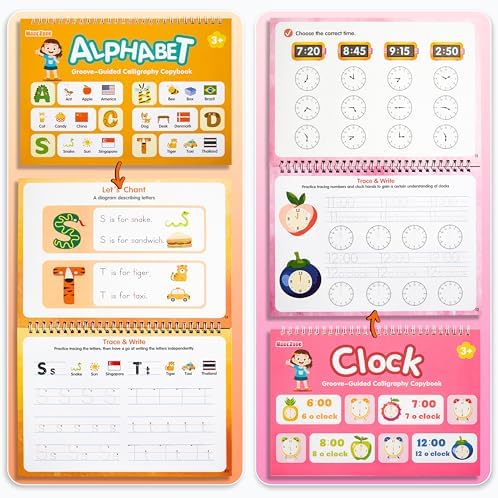 MarcZero Magic Grooved Writing Practice Books for Kids Ages 3-8 - Image 3