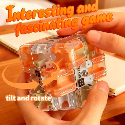 Large Labyrinth 3D Puzzles Maze Cube - Engaging Brain Teaser - 3D Maze Ball, Rubik Race Game, Improve Spatial Recognition, Relieve Stress Toy Gifts for Easter - Image 5