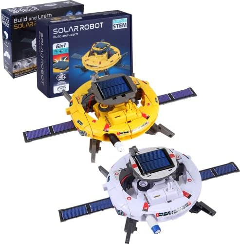 STEM Projects Kits for Kids Age 8-12, Solar Robot Space Kits Gifts for 8-14 Year Old Teen Boys Girls, Science Kits for Boys, 120Pcs Building Experiments Robots for Teenage Ages 9 10 11 13. by COBFDHA