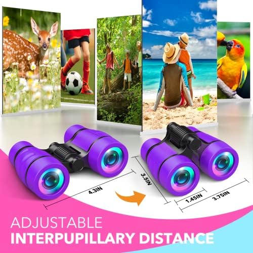 Girls Toys Age 3-7: LET'S GO! Compact Bird Watching Binoculars for Kids Ages 3 4 5 6 7 Year Old Girl Boy Gifts Idea Outside Travel Educational Toy for Kid Preschool Toddler Stocking Stuffers - Image 5