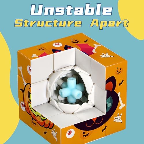 Halloween Speed Cube 3x3 Magic Cubes, Party Puzzle Game Toys, Educational Brain Teasers for Kids - Image 5