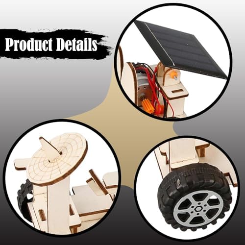 Milageto DIY Exploration Vehicle 3D Puzzle Science Engineering Assembly Model Wooden Experiment Project Suitable for Gift Giving Classroom - Image 3