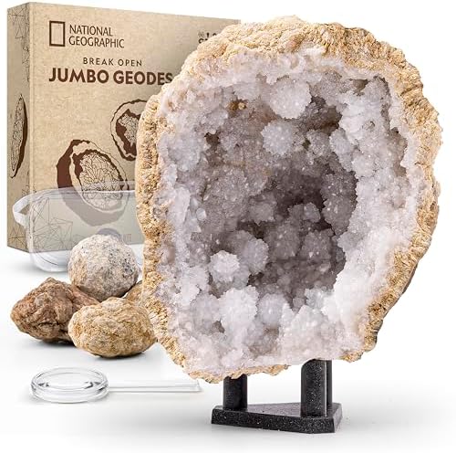 National Geographic Break Open 5 Jumbo Geodes Earth Science Kit for Kids by BlueMarbleToys