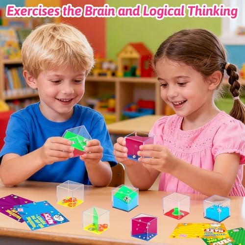 24PCS Brain Teaser Puzzles Cubes Party Favors Bulk for Kids 4-8 8-12 Birthday Summer Goodie Treat Bag Stuffers Classroom Treasure Chest Carnival Prizes Box Toys Pinata Filler End of Year Student Gift - Image 4
