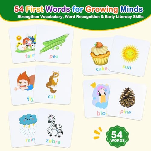 Spelling Games for Kids Ages 3-6, CVC Word Matching Letter Game, Phonics Learning Toy with 54 Flash Cards for Preschool Boys Girls - Image 4
