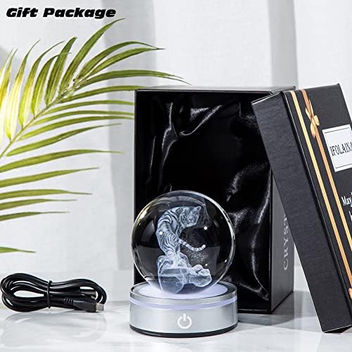 IFOLAINA Tiger Lovers Gifts for Men Women 3D Crystal Ball - Image 7