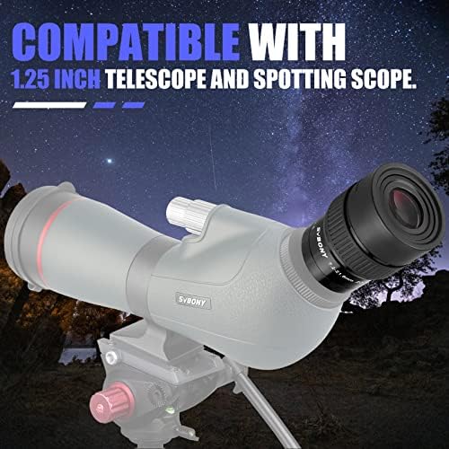 SVBONY SV191 Zoom Eyepiece for Telescope Bundle with SVBONY SV215 Zoom Eyepiece, 1.25 Inch Zoom Lens - Image 5