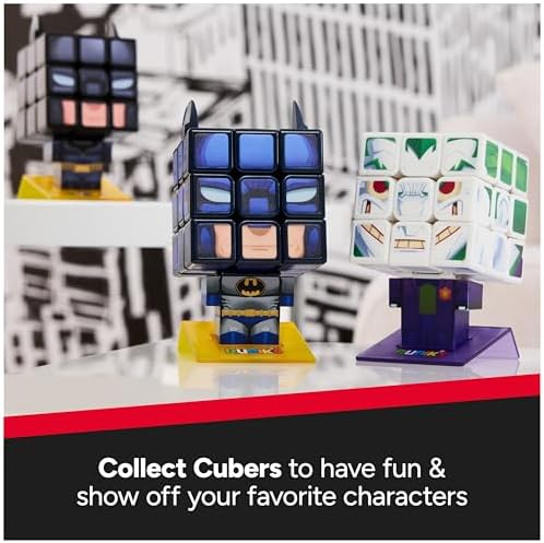 Rubik’s Cube, Batman & Joker Cubers, Amazon Exclusive 2-Pack, DC Comics Collectible Fidget Toy & Desk Decor, Challenging Brain Teaser for Fans of Batman Toys, for Ages 8 & Up - Image 6