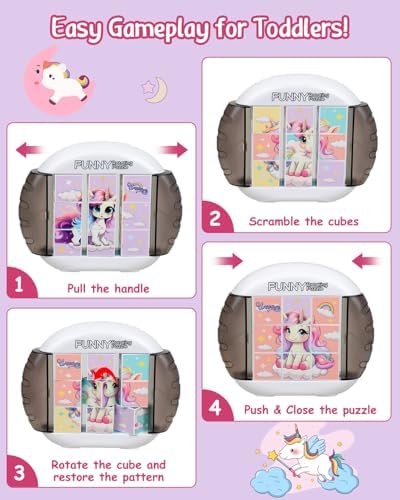 Rotating Puzzle for Toddlers Kids 3+, Travel Essentials Toys - Image 3
