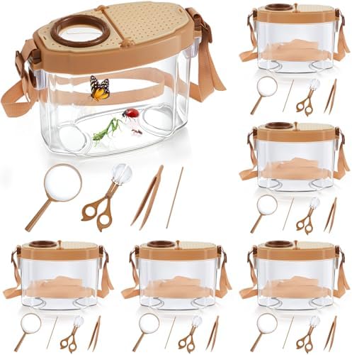 36 Pcs Bug Catcher for Kids, Outdoor Insect Explorer Kit, Beige by PullCrease