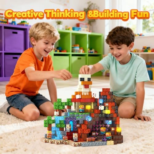 Magnetic Building Blocks STEM Toy Magnet Cubes for Kids 4-12 - Image 3